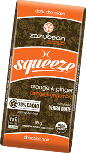 Zazubean - Squeeze Bar - Orange & Ginger With Tumeric