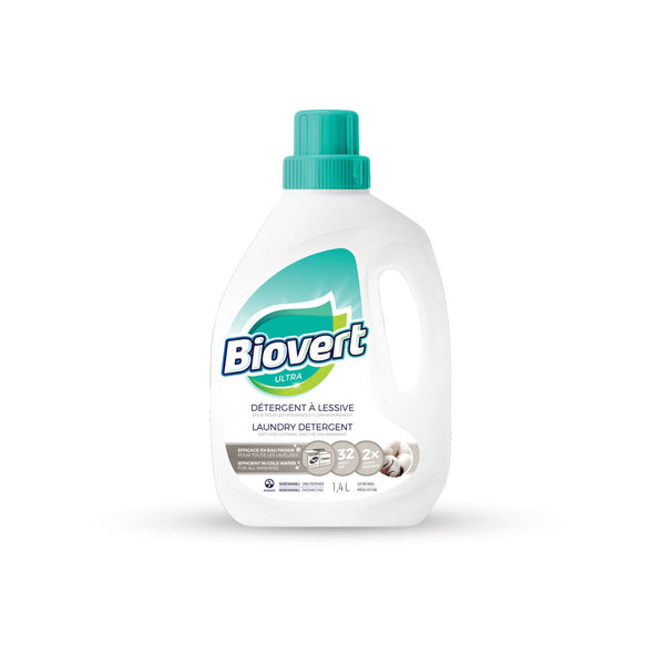 Biovert - Laundry Liquid, 2X Concentrated, Fragrance Free, HE
