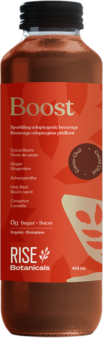 Rise - Sparkling Adaptogenic Beverage, Boost, Cocoa Chai
