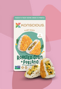 Konscious Foods - Onigiri, Plant-based,  Roasted Corn & Poblano w/Pumpkin, Sesame & Chili (2/pkg)
