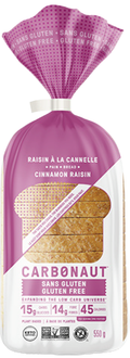 Carbonaut - Plant-based Gluten Free Keto Bread - Cinnamon Raisin