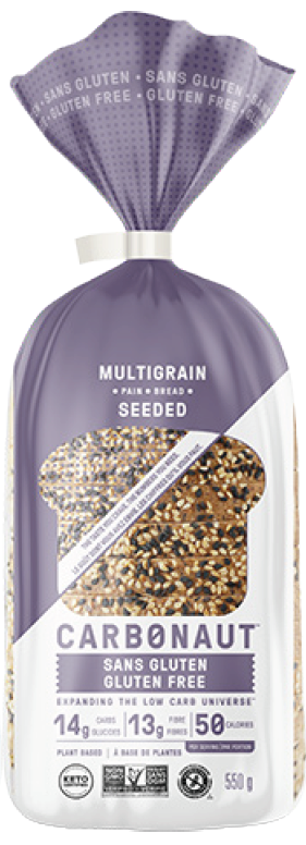 Carbonaut - Plant-based Gluten Free Keto Bread - Multigrain, Seeded