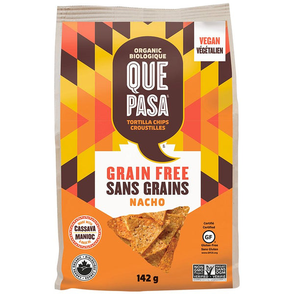Que Pasa - Tortilla Chips - Grain Free, Cassava, Nacho, Organic (gluten free)