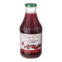 Fruit d'Or (Patience) - Nordic Cranberry Juice, Pure, 100% Juice (bottle)