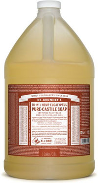 Dr. Bronner's Magic Soap - Eucalyptus Pure-Castile Liquid Soap - 1 Gallon