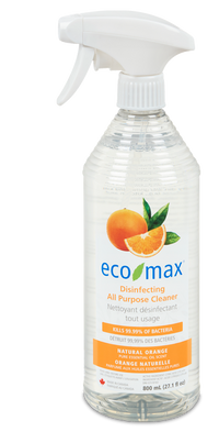 Eco-Max - Disinfecting All Purpose Cleaner Spray, Natural Orange