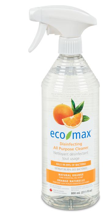 Eco-Max - Disinfecting All Purpose Cleaner Spray, Natural Orange