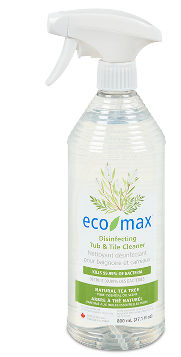 Eco-Max - Disinfecting Tub & Tile Cleaner Spray, Natural Tea Tree Oil