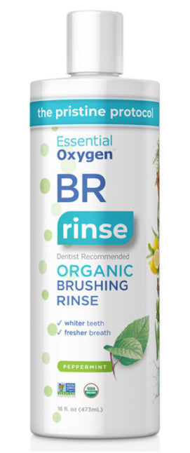 Essential Oxygen - Step 1 Organic Brushing Rinse Peppermint, Large