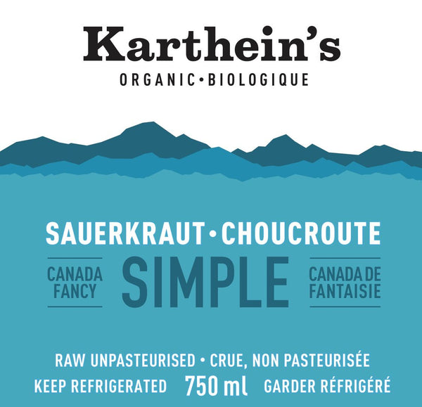 Karthein's Organic - Sauerkraut, Simple, Organic, Large