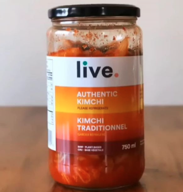Live Organic Foods - Kimchi, Authentic (vegan), Large