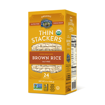 Lundberg - Thin Stackers, Brown Rice, Unsalted
