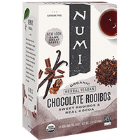 Numi Tea - Herbal Teasan, Chocolate Rooibos (Sweet Rooibos & Real Cocoa), Organic (Fair Trade)