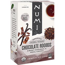 Numi Tea - Herbal Teasan, Chocolate Rooibos (Sweet Rooibos & Real Cocoa), Organic (Fair Trade)