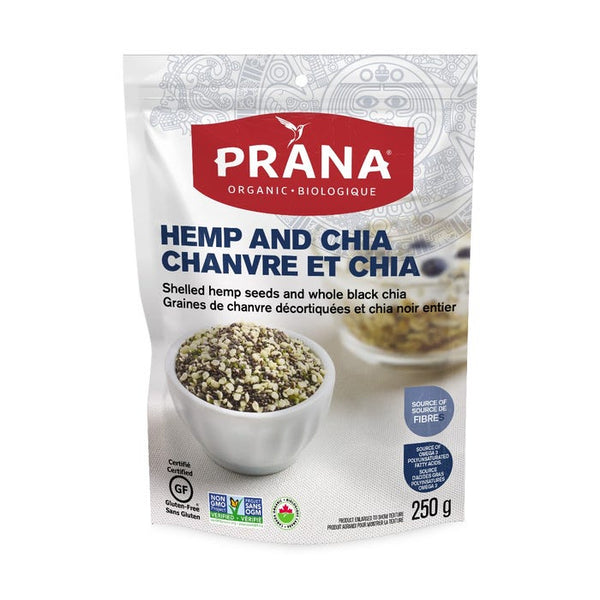 Prana - Hemp & Whole Black Chia Seeds, Organic