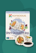 Konscious Foods - Roll, Plant-based, Spicy California Roll w/Avocado & Red Chili (8pc/pkg)